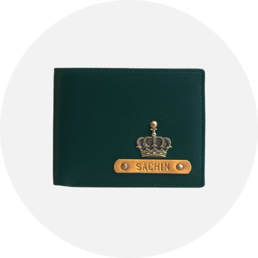 Men's Wallet With Charm - Forest